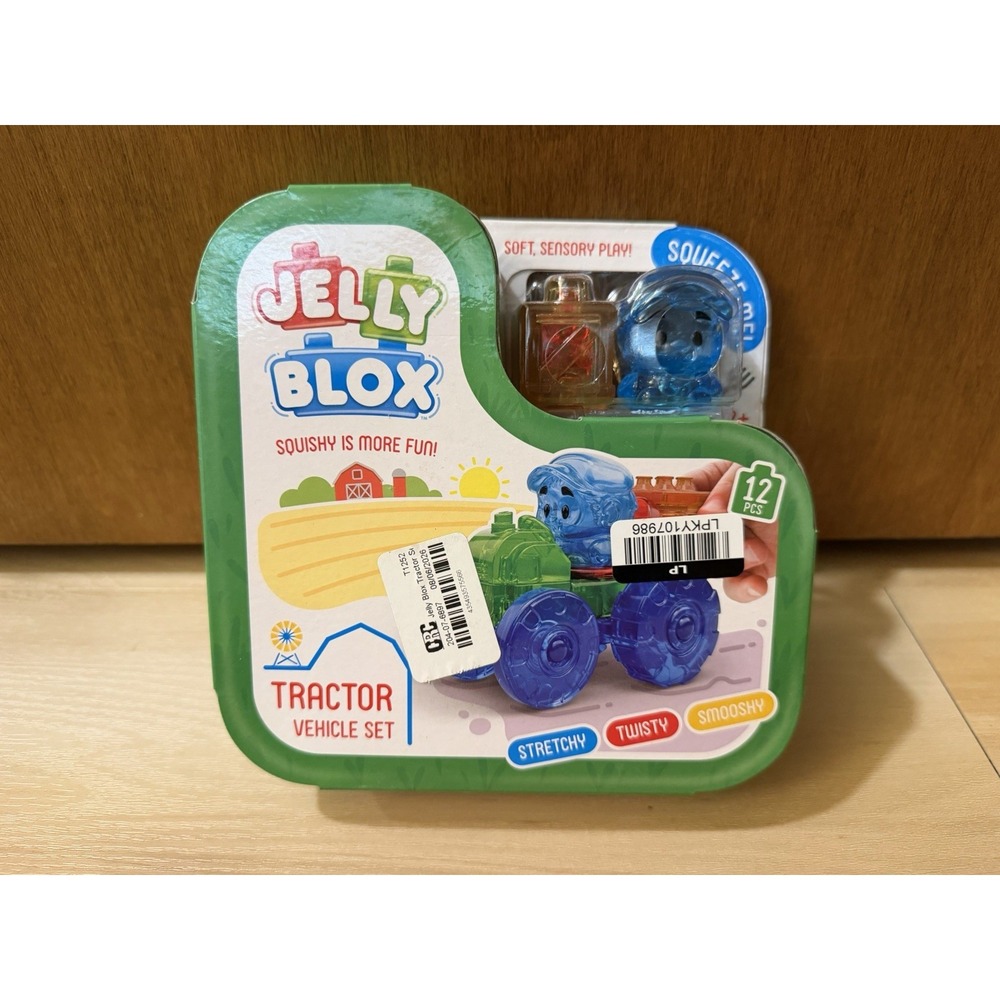 Jelly Blox: Tractor Set New Toy Sealed Package Squishy Blocks